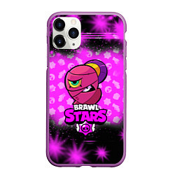 Чехол iPhone 11 Pro матовый BRAWL STARS NITA, цвет: 3D-фиолетовый