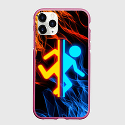 Чехол iPhone 11 Pro матовый PORTAL, цвет: 3D-малиновый