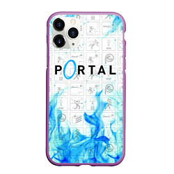 Чехол iPhone 11 Pro матовый PORTAL, цвет: 3D-фиолетовый