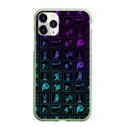 Чехол iPhone 11 Pro матовый PORTAL, цвет: 3D-салатовый