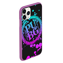 Чехол iPhone 11 Pro матовый PUBG, цвет: 3D-фиолетовый — фото 2