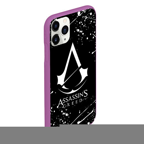 Чехол iPhone 11 Pro матовый ASSASSINS CREED / 3D-Фиолетовый – фото 2