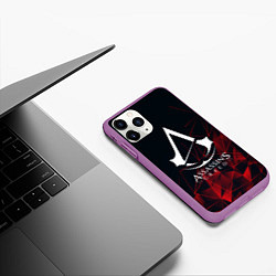 Чехол iPhone 11 Pro матовый ASSASSINS CREED, цвет: 3D-фиолетовый — фото 2