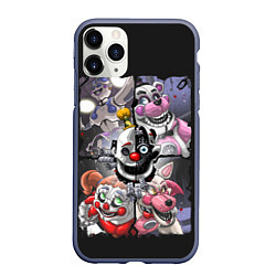 Чехол iPhone 11 Pro матовый Five Nights at Freddy, цвет: 3D-серый