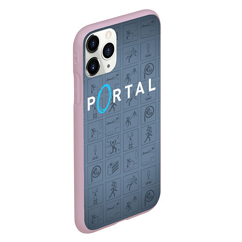 Чехол iPhone 11 Pro матовый PORTAL / 3D-Розовый – фото 2