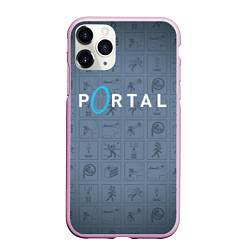 Чехол iPhone 11 Pro матовый PORTAL, цвет: 3D-розовый