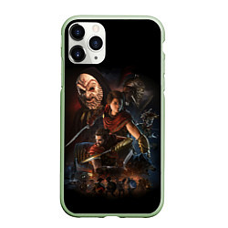 Чехол iPhone 11 Pro матовый ASSASSINS CREED, цвет: 3D-салатовый