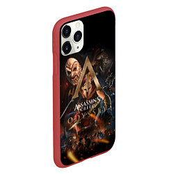 Чехол iPhone 11 Pro матовый ASSASSINS CREED, цвет: 3D-красный — фото 2