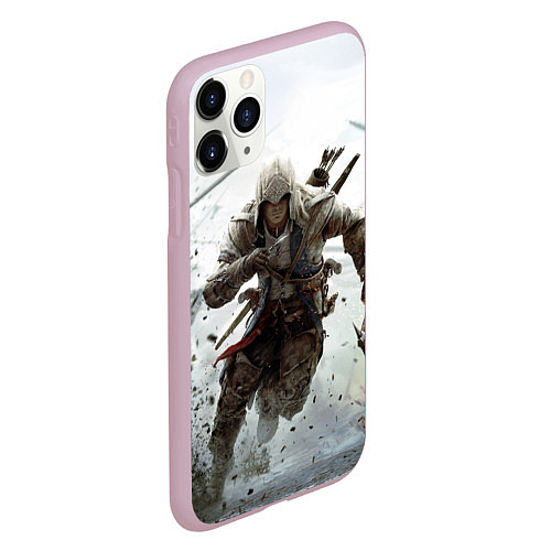 Чехол iPhone 11 Pro матовый ASSASSINS CREED / 3D-Розовый – фото 2