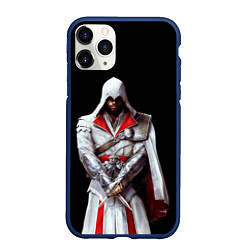 Чехол iPhone 11 Pro матовый Assassin’s Creed, цвет: 3D-тёмно-синий