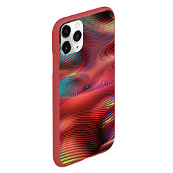 Чехол iPhone 11 Pro матовый Текста, цвет: 3D-красный — фото 2