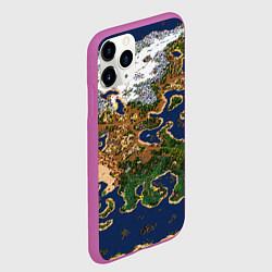 Чехол iPhone 11 Pro матовый HEROES 3 КАРТА, цвет: 3D-фиолетовый — фото 2