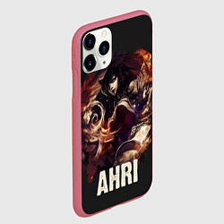 Чехол iPhone 11 Pro матовый Ahri, цвет: 3D-малиновый — фото 2