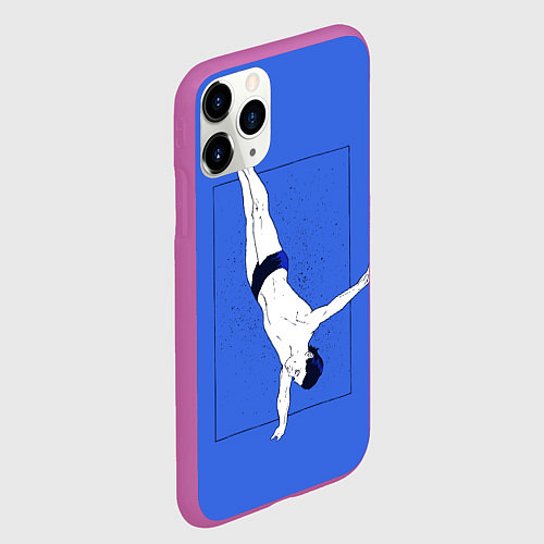 Чехол iPhone 11 Pro матовый Dive / 3D-Фиолетовый – фото 2
