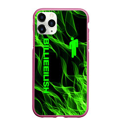 Чехол iPhone 11 Pro матовый BILLIE EILISH, цвет: 3D-малиновый