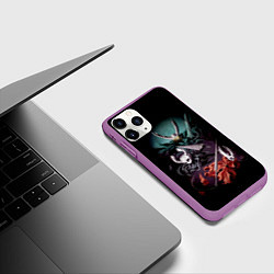 Чехол iPhone 11 Pro матовый Hollow Knight, цвет: 3D-фиолетовый — фото 2