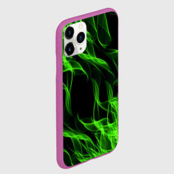 Чехол iPhone 11 Pro матовый TOXIC FLAME, цвет: 3D-фиолетовый — фото 2