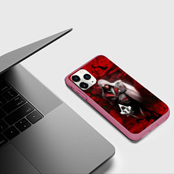 Чехол iPhone 11 Pro матовый Assasin's creed, цвет: 3D-малиновый — фото 2