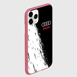 Чехол iPhone 11 Pro матовый AUDI, цвет: 3D-малиновый — фото 2