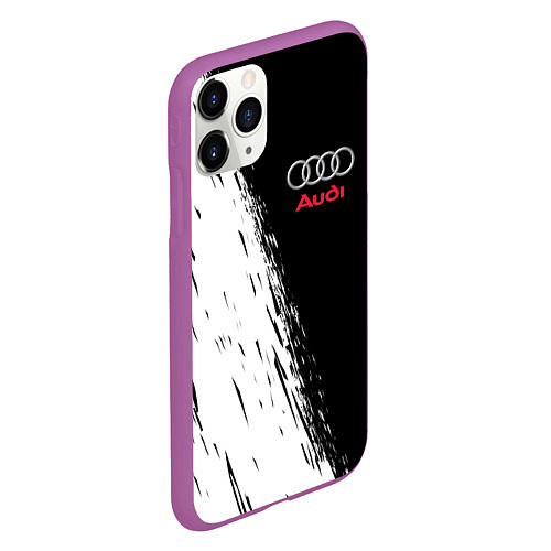 Чехол iPhone 11 Pro матовый AUDI / 3D-Фиолетовый – фото 2