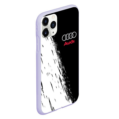 Чехол iPhone 11 Pro матовый AUDI / 3D-Светло-сиреневый – фото 2