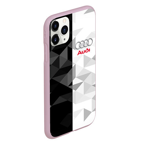 Чехол iPhone 11 Pro матовый AUDI / 3D-Розовый – фото 2