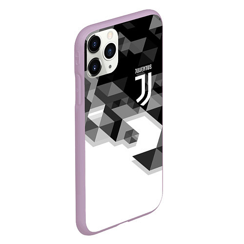 Чехол iPhone 11 Pro матовый JUVENTUS / 3D-Сиреневый – фото 2