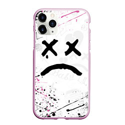 Чехол iPhone 11 Pro матовый LIL PEEP, цвет: 3D-розовый