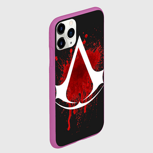 Чехол iPhone 11 Pro матовый Assassin’s Creed / 3D-Фиолетовый – фото 2