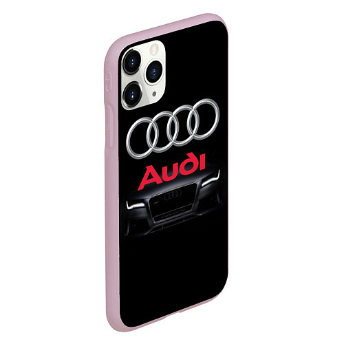 Чехол iPhone 11 Pro матовый AUDI / 3D-Розовый – фото 2