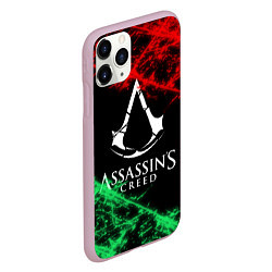 Чехол iPhone 11 Pro матовый Assassin’s Creed: Red & Green, цвет: 3D-розовый — фото 2