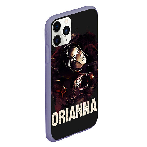 Чехол iPhone 11 Pro матовый Orianna / 3D-Серый – фото 2