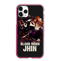 Чехол iPhone 11 Pro матовый Jhin, цвет: 3D-малиновый