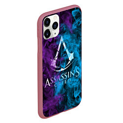 Чехол iPhone 11 Pro матовый Assassin's Creed, цвет: 3D-малиновый — фото 2