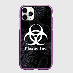 Чехол iPhone 11 Pro матовый PLAGUE INC, цвет: 3D-фиолетовый