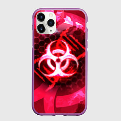 Чехол iPhone 11 Pro матовый Plague Inc LC Oko, цвет: 3D-фиолетовый