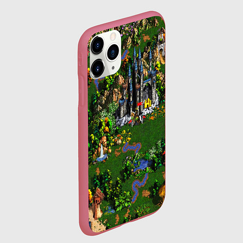 Чехол iPhone 11 Pro матовый Heroes of Might and Magic / 3D-Малиновый – фото 2