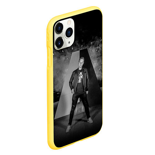 Чехол iPhone 11 Pro матовый Armin Van Buuren / 3D-Желтый – фото 2