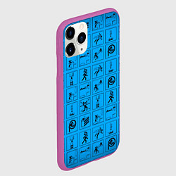 Чехол iPhone 11 Pro матовый PORTAL, цвет: 3D-фиолетовый — фото 2