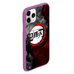 Чехол iPhone 11 Pro матовый KIMETSU NO YAIBA, цвет: 3D-фиолетовый — фото 2