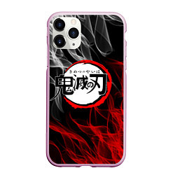 Чехол iPhone 11 Pro матовый KIMETSU NO YAIBA, цвет: 3D-розовый