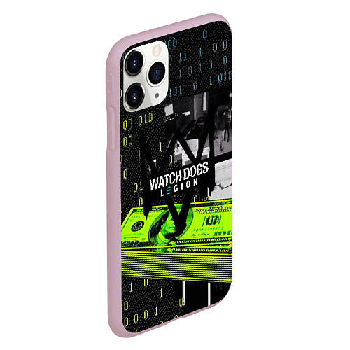 Чехол iPhone 11 Pro матовый WATCH DOGS:LEGION / 3D-Розовый – фото 2