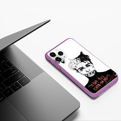 Чехол iPhone 11 Pro матовый Xxxtentacion, цвет: 3D-фиолетовый — фото 2