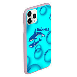 Чехол iPhone 11 Pro матовый Рыбки счастья, цвет: 3D-розовый — фото 2