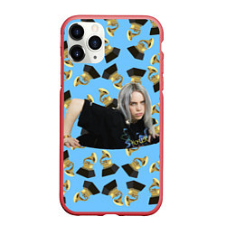 Чехол iPhone 11 Pro матовый Billie Eilish Grammy, цвет: 3D-красный