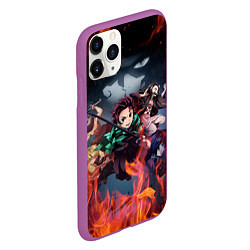 Чехол iPhone 11 Pro матовый KIMETSU NO YAIBA, цвет: 3D-фиолетовый — фото 2