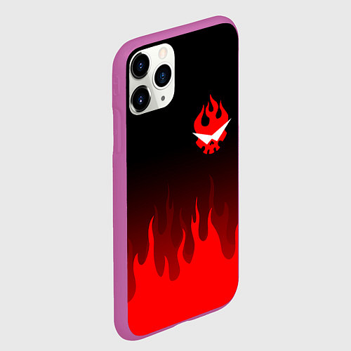 Чехол iPhone 11 Pro матовый GURREN LAGANN / 3D-Фиолетовый – фото 2