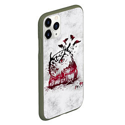 Чехол iPhone 11 Pro матовый Three Days Grace, цвет: 3D-темно-зеленый — фото 2