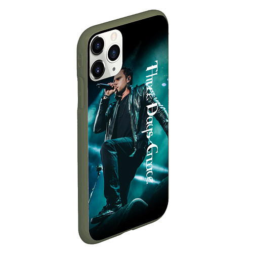 Чехол iPhone 11 Pro матовый Three Days Grace / 3D-Темно-зеленый – фото 2