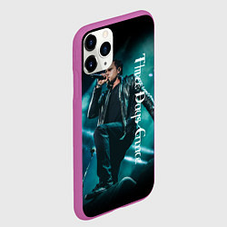 Чехол iPhone 11 Pro матовый Three Days Grace, цвет: 3D-фиолетовый — фото 2